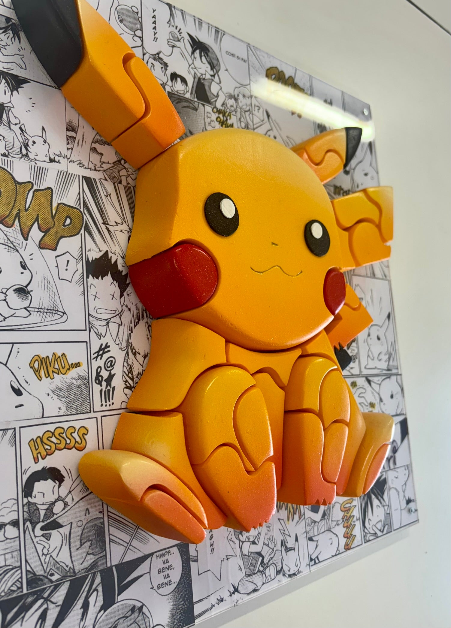 Pikachu scultura da parete