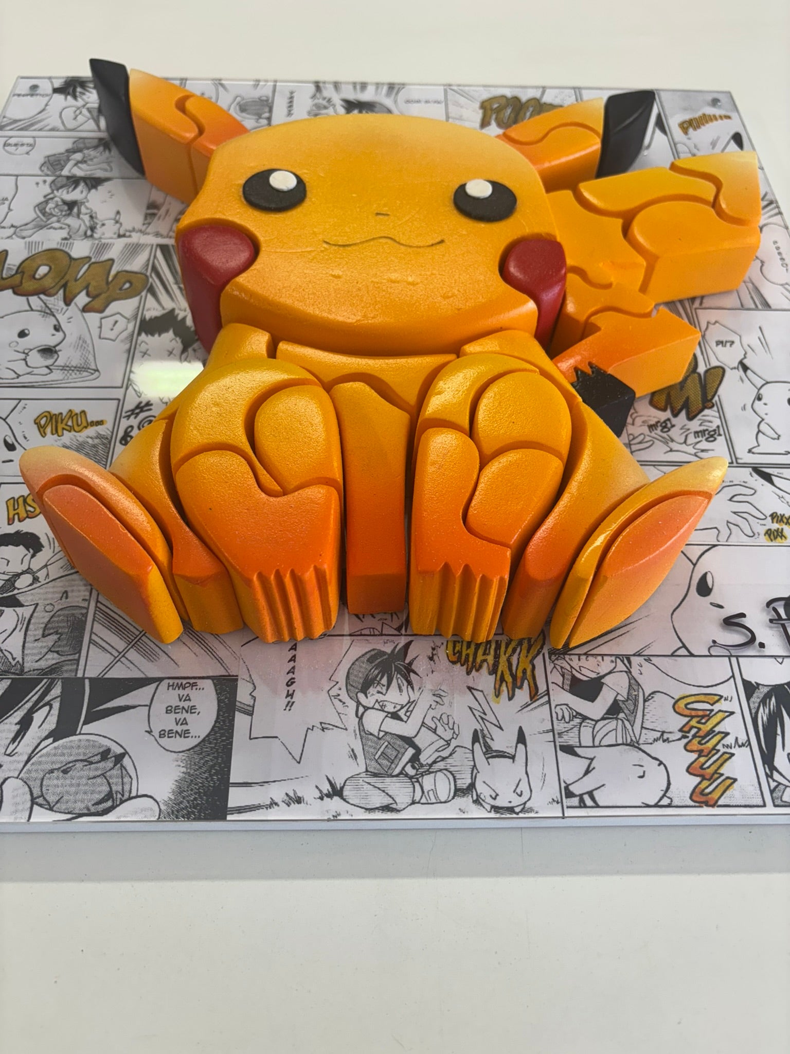 Pikachu scultura da parete